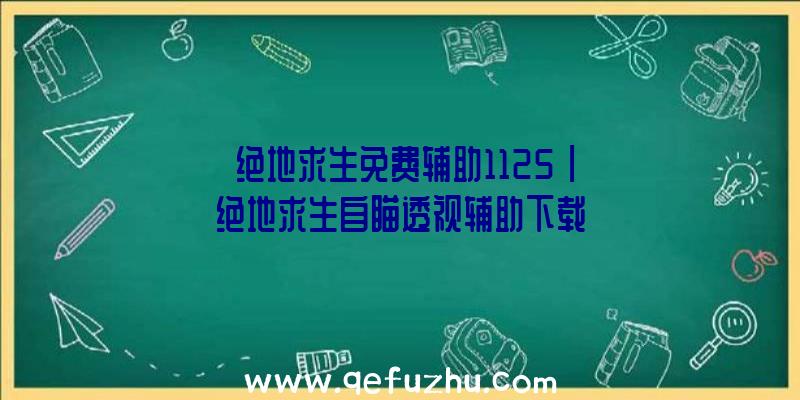 「绝地求生免费辅助1125」|绝地求生自瞄透视辅助下载